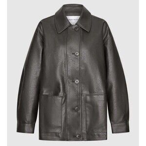 NWT Urban Revivo Brown Vegan Leather Jacket Women M